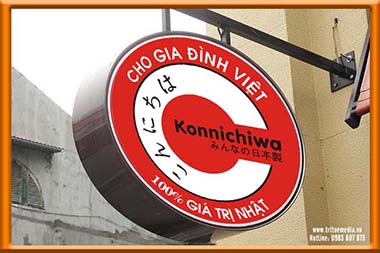 Biển quảng cáo cho siêu thị hàng Nhật