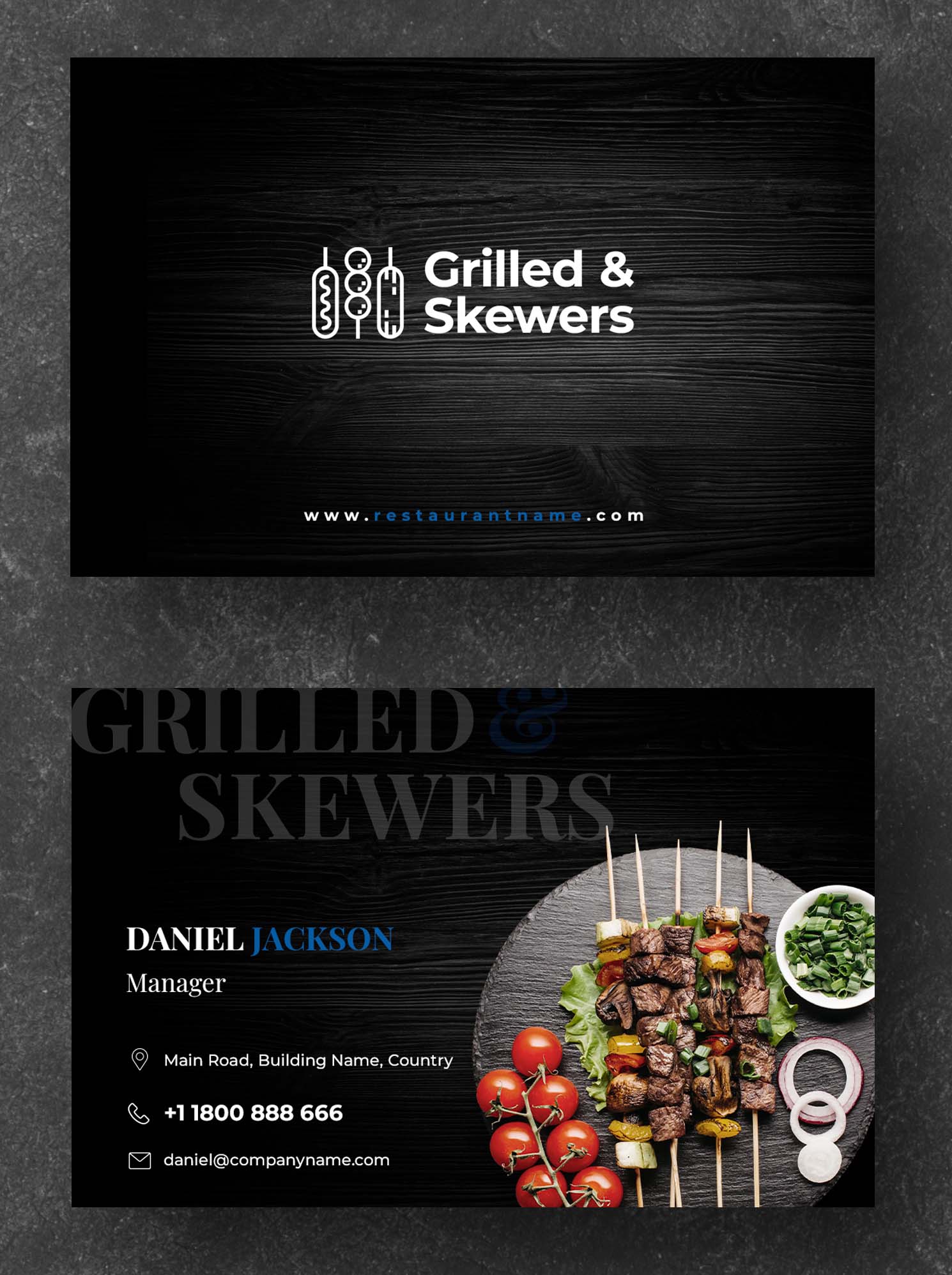 In nhanh name card cho nhà hàng, quán ăn