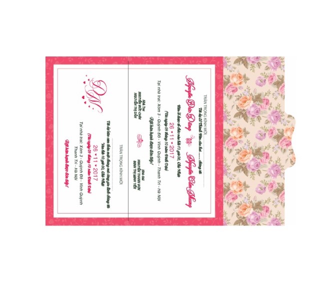 Thiết kế và in thiếp cưới chất lượng cao tại Hà Nội