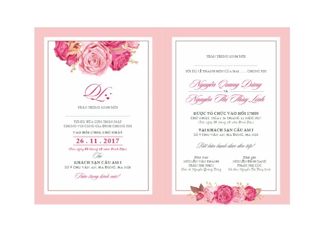 Thiết kế và in thiếp cưới chất lượng cao tại Hà Nội