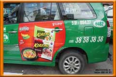 Quảng cáo trên các xe taxi
